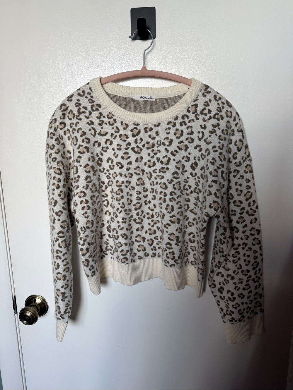 Fox animal print sweatshirt